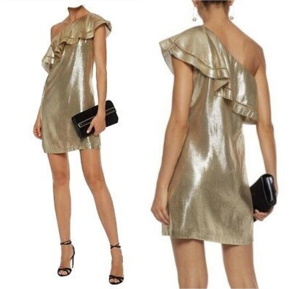Rachel Zoe Dresses & Skirts - RACHEL ZOE Silk Metallic Woven Dress